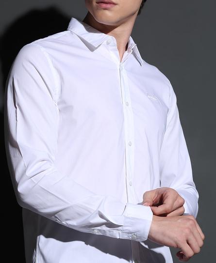 PREMIUM STRETCH L/S MEN'S WHITE SHIRT