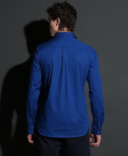 PREMIUM STRETCH L/S MEN'S BLUE SHIRT