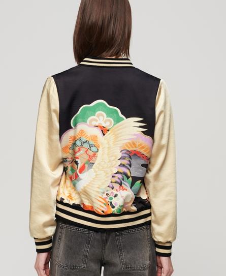 SUIKAJAN PRINTED WOMEN'S MULTI BOMBER JACKET