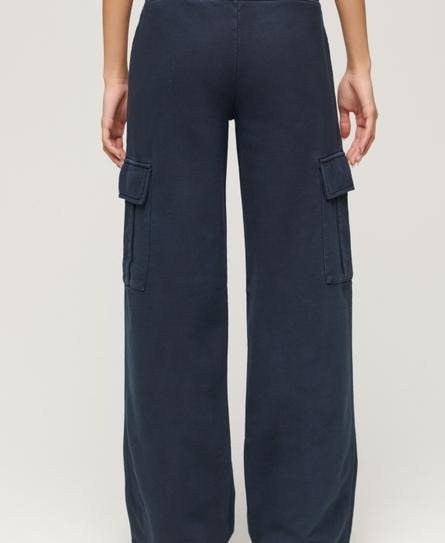 VINTAGE WIDE CARGO WOMEN'S BLUE JOGGER