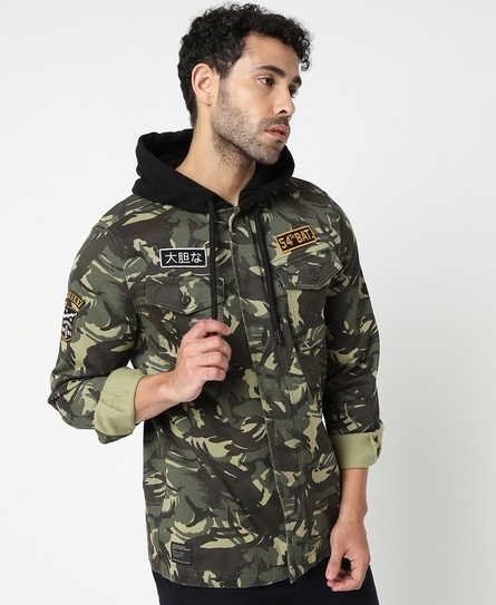CORE MILITARY PATCH HOOD           