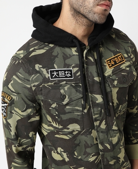 CORE MILITARY PATCH HOOD           