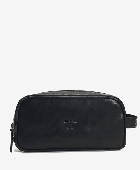 SUPERDRY LEATHER MEN'S WASHBAG