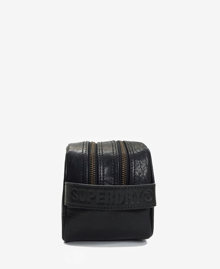 SUPERDRY LEATHER MEN'S WASHBAG