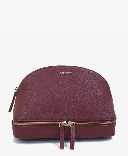 SUPERDRY LEATHER WOMEN'S WASHBAG