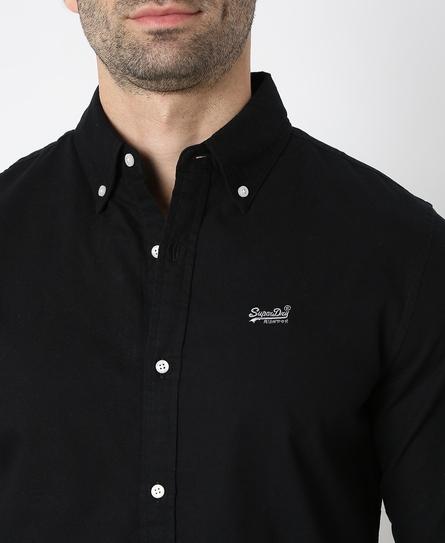 L/S CLASSIC OXFORD MEN'S BLACK SHIRT