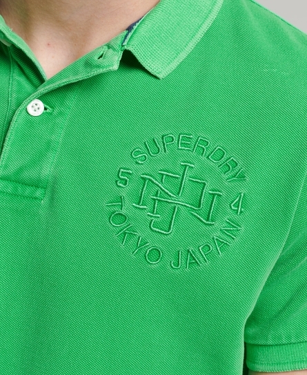 VINTAGE SUPERSTATE S/S MEN'S GREEN POLO