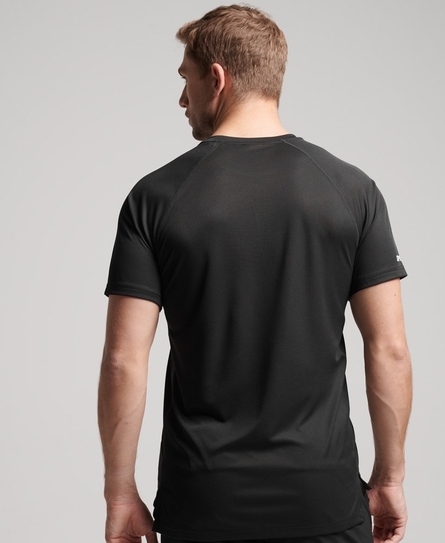 TRAIN ACTIVE LOCK UP MEN'S BLACK SS TEE