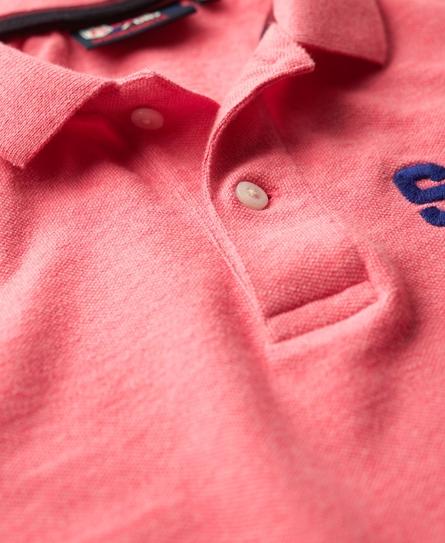 APPLIQUE CLASSIC FIT MEN'S PINK POLO