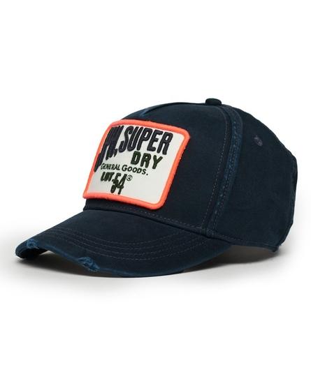 GRAPHIC UNISEX BLUE TRUCKER CAP