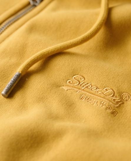 ESSENTIAL LOGO ZIP MEN'S YELLOW HOOD