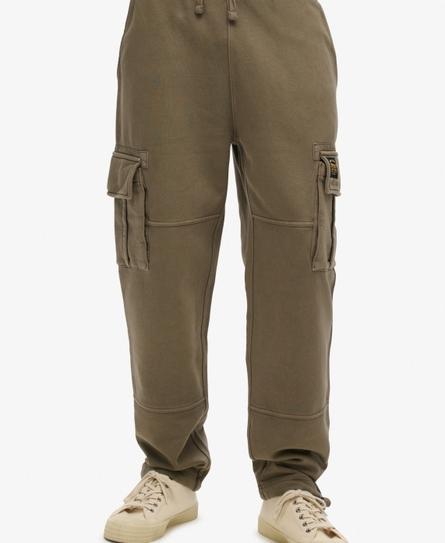 CONTRAST STITCH MEN'S BROWN CARGO JOGGER