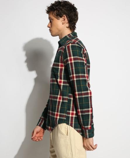 L/S COTTON LUMBERJACK MEN'S GREEN SHIRT