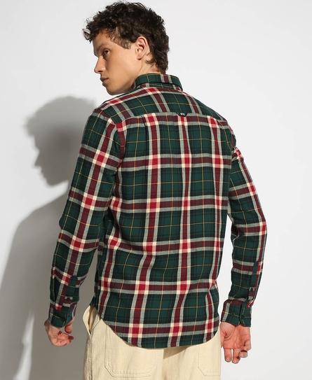 L/S COTTON LUMBERJACK MEN'S GREEN SHIRT