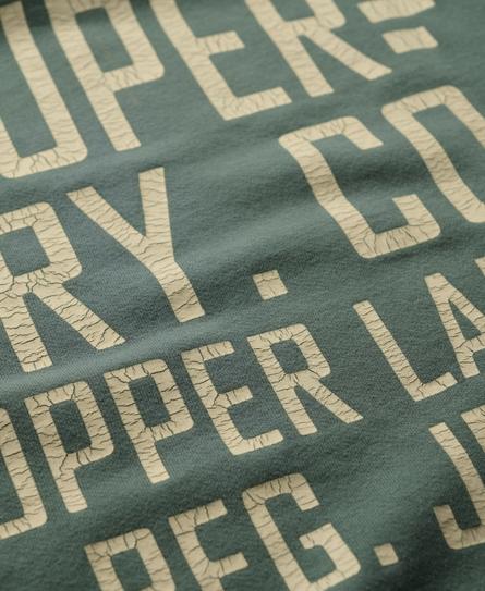 COPPER LABEL GRAPHIC CREW MEN'S GREEN SWEATSHIRT