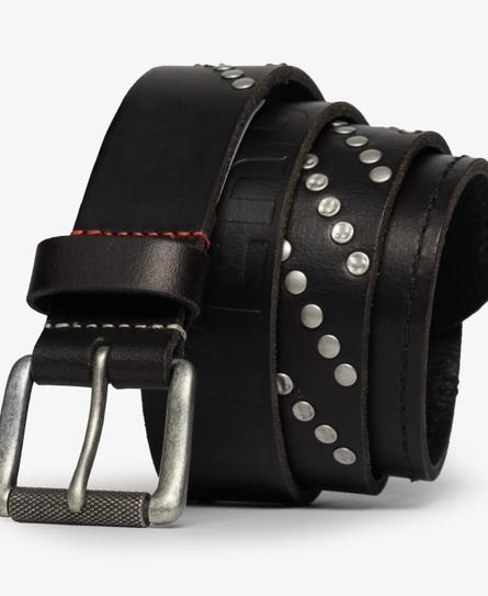 BRANDED BUCKLE GOODS MEN'S BLACK BELT