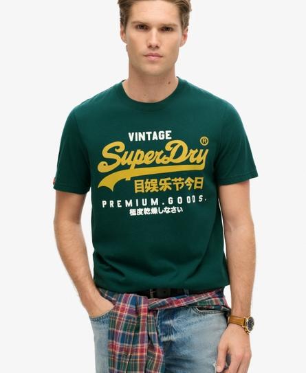 DUO VINTAGE LOGO MEN'S GREEN T-SHIRT