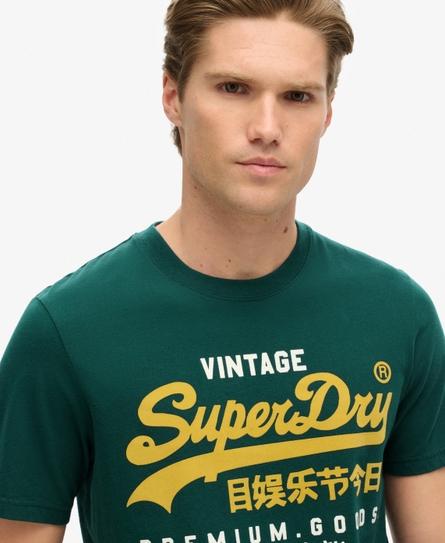 DUO VINTAGE LOGO MEN'S GREEN T-SHIRT