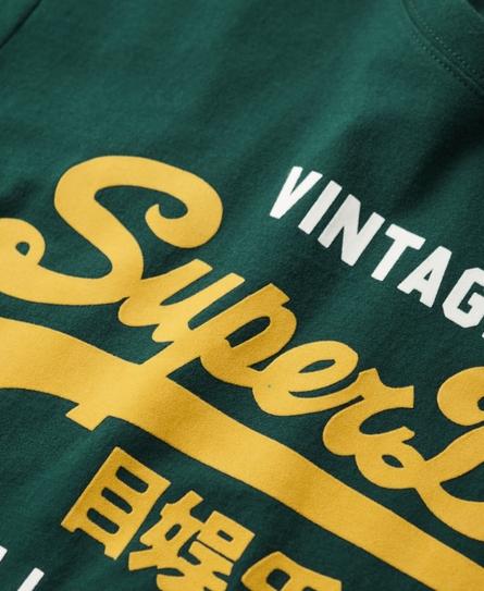 DUO VINTAGE LOGO MEN'S GREEN T-SHIRT