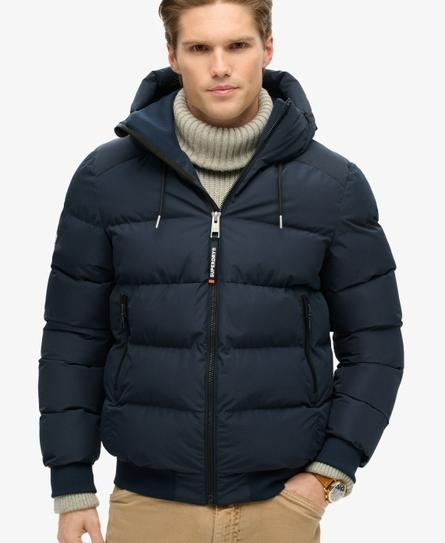 SPORTS PUFFER MEN'S BLUE BOMBER JACKET