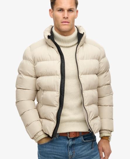 SPORTS MEN'S GREY PUFFER JACKET