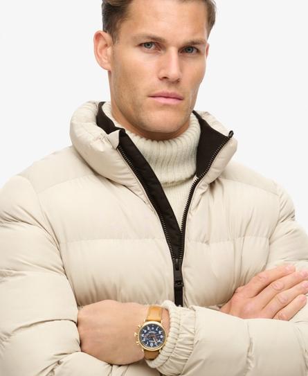 SPORTS MEN'S GREY PUFFER JACKET