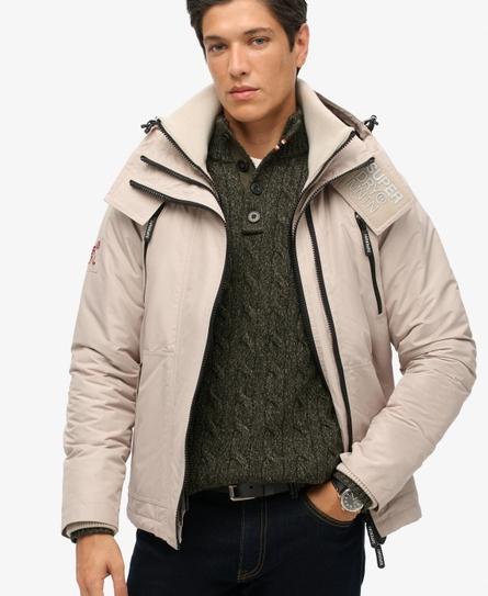 HOODED MOUNTAIN WINDBREAKER MEN'S GREY JACKET