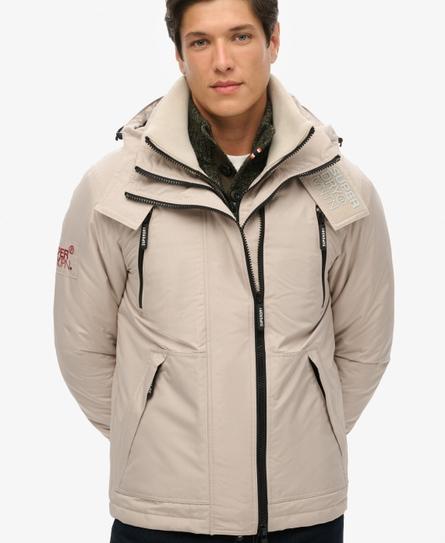 HOODED MOUNTAIN WINDBREAKER MEN'S GREY JACKET