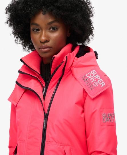 HOODED MOUNTAIN WINDBREAKER WOMEN'S PINK JACKET