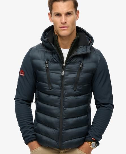 HOODED STORM SOFTSHELL MEN'S BLUE JACKET