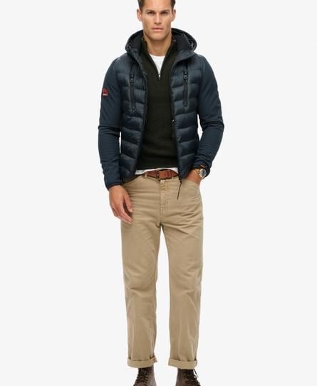 HOODED STORM SOFTSHELL MEN'S BLUE JACKET