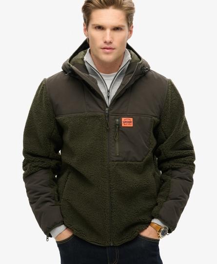 HOOD EXPEDITION BORG HYBRID MEN'S GREEN JACKET