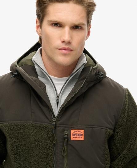 HOOD EXPEDITION BORG HYBRID MEN'S GREEN JACKET