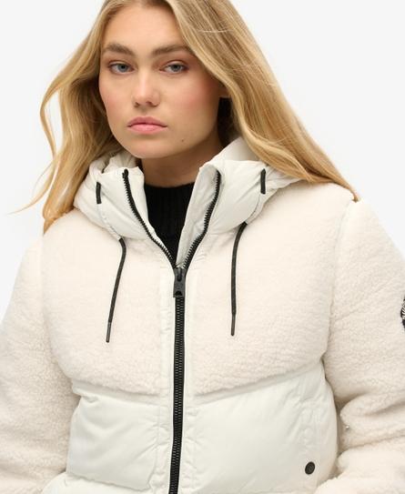 EVEREST HYBRID JACKET WOMEN'S WHITE BOMBER JACKET