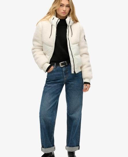 EVEREST HYBRID JACKET WOMEN'S WHITE BOMBER JACKET