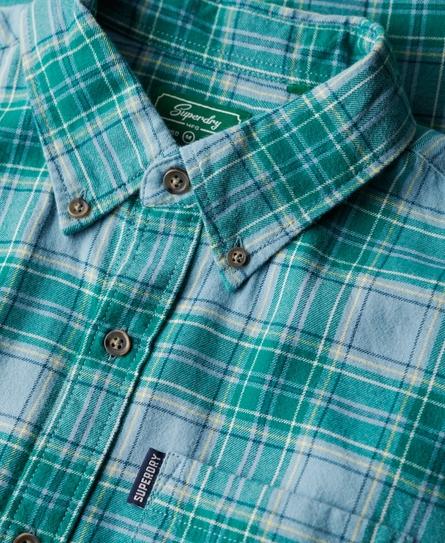 VINTAGE CHECK MEN'S BLUE SHIRT