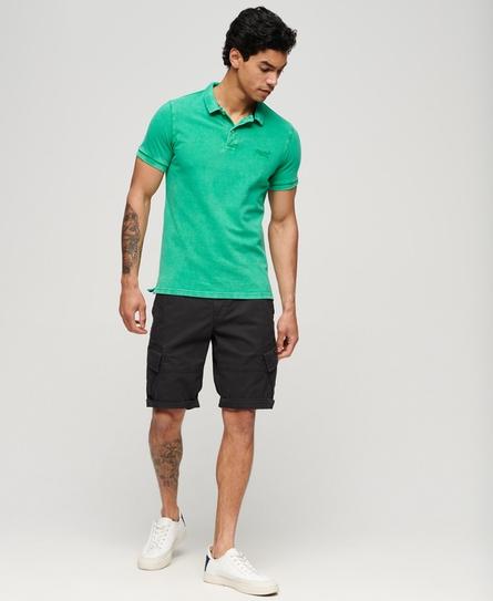 VINTAGE DESTROYED MEN'S GREEN POLO