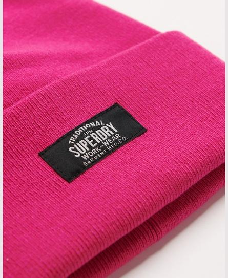 CLASSIC KNITTED  UNISEX PINK BEANIE HAT