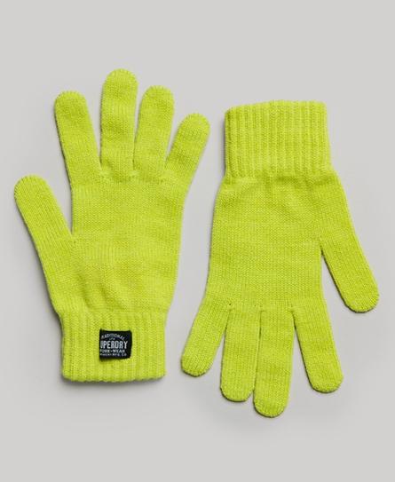 CLASSIC KNITTED UNISEX GREEN GLOVES