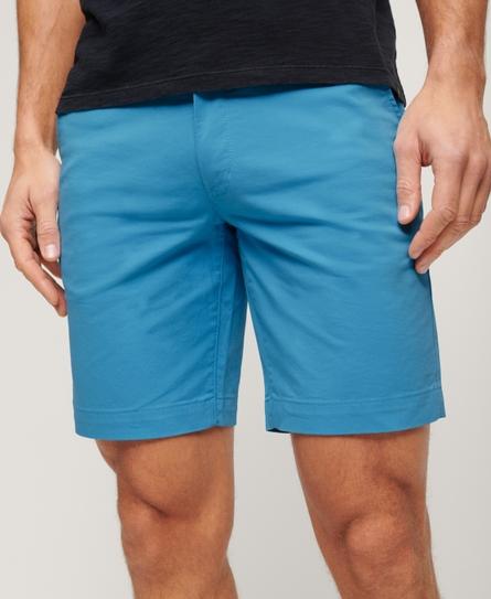 STRETCH CHINO MEN'S BLUE SHORT