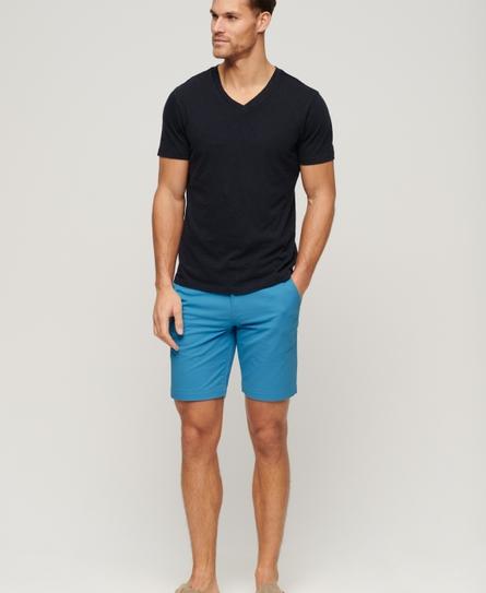 STRETCH CHINO MEN'S BLUE SHORT