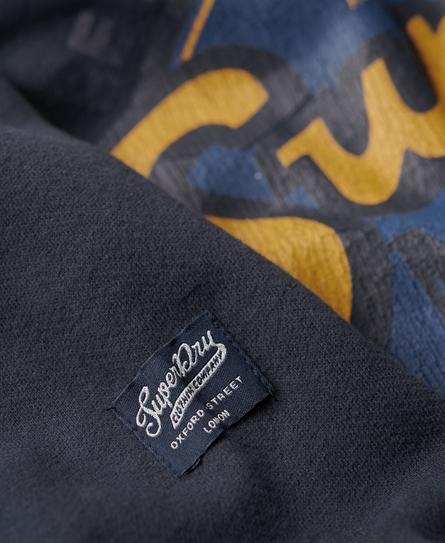 WORKWEAR LOGO GRAPHIC MEN'S BLUE HOODIE