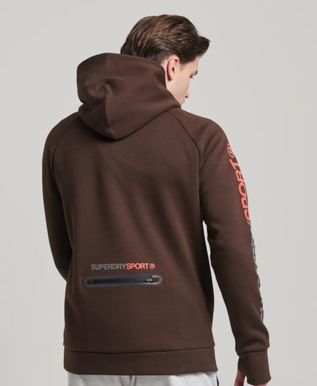 GYMTECH MEN'S BROWN HOODIE