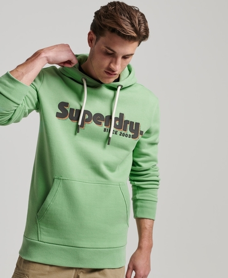 TERRAIN LOGO CLASSIC MEN'S GREEN HOODIE