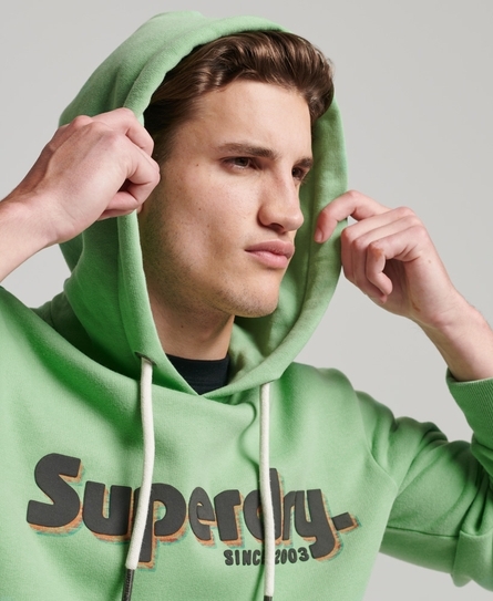 TERRAIN LOGO CLASSIC MEN'S GREEN HOODIE