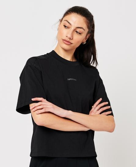 CODE TECH OS BOXY WOMEN'S BLACK TEE