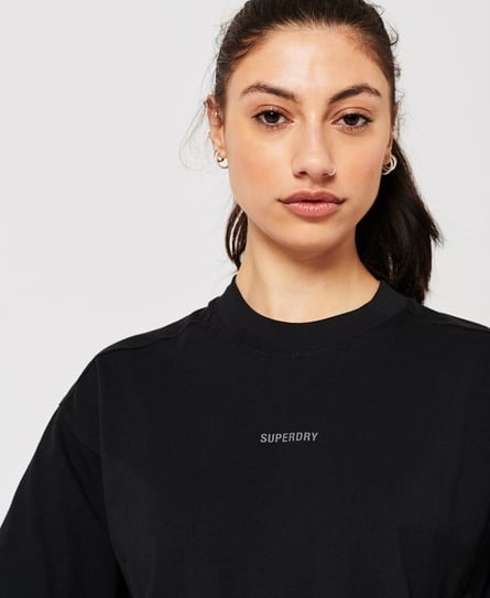 CODE TECH OS BOXY WOMEN'S BLACK TEE