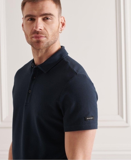 TEXTURED JERSEY POLO
