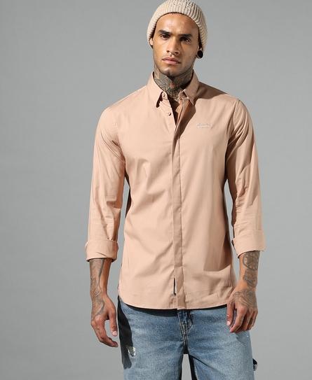 PREMIUM STRETCH CONCEAL L/S MEN'S YELLOW SHIRT