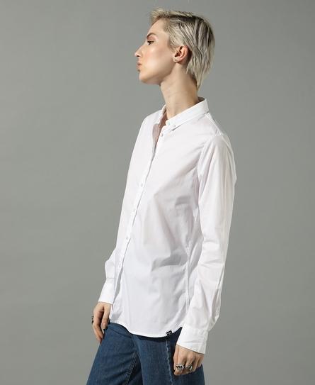 PREMIUM STRETCH L/S WOMEN'S WHITE SHIRT